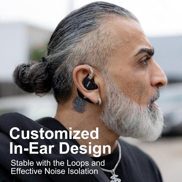 NIB. Jrumz XP02 Wireless IEM Lightweight Earphones w/Detachable Cables - Picture 9 of 9